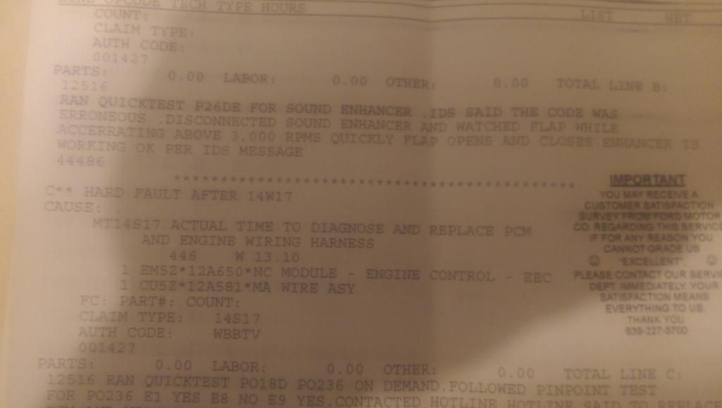 Factory Wiring harness recall resulting in pcm and wiring harness